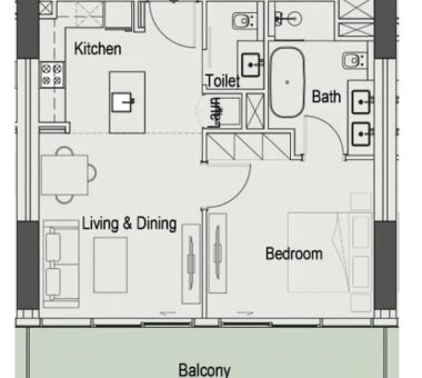 Floor Plan 1 Bhk