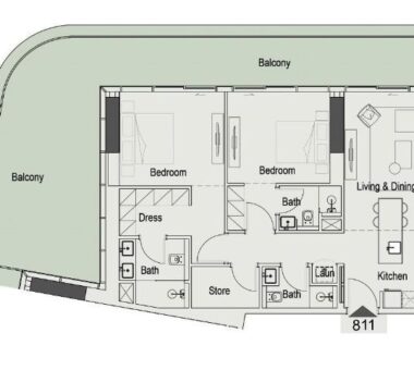 Floor Plan 2 Bhk