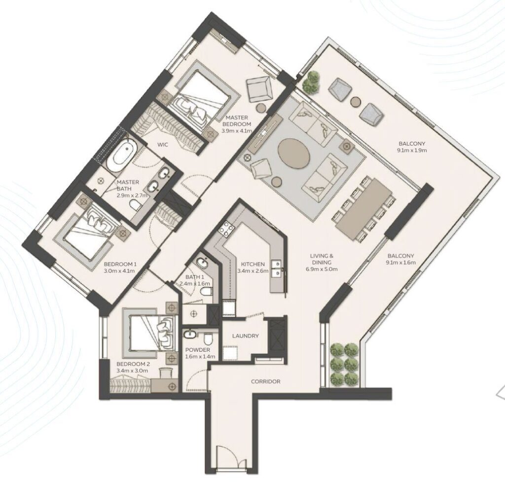 Floor Plan 3 Bedroom