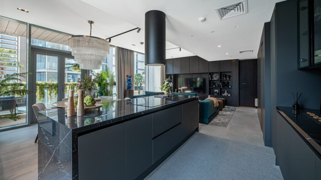 Kitchen and living room