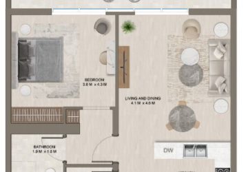 Floor Plan 1 Bedroom