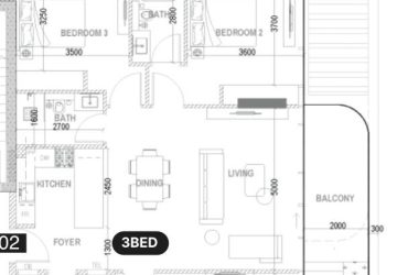 Floor Plan 3 BHK
