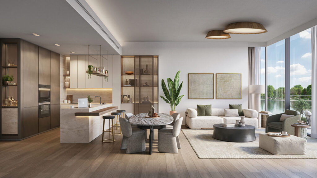 living and dining
